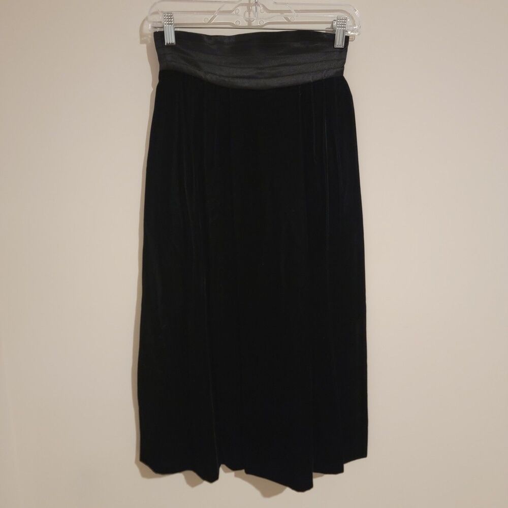 Vintage Albert Nipon Velvet Skirt Maxi Womens Size Small Whimsigoth Witch